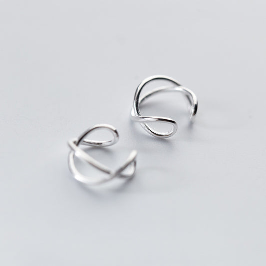 Fashionable Irregular Knot Ear Clips